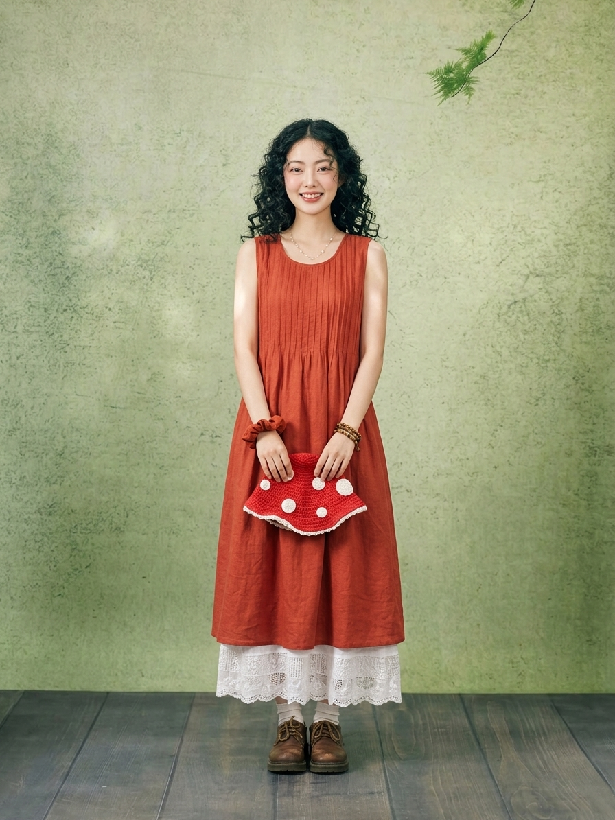 Vintage Cotton Straight Dress